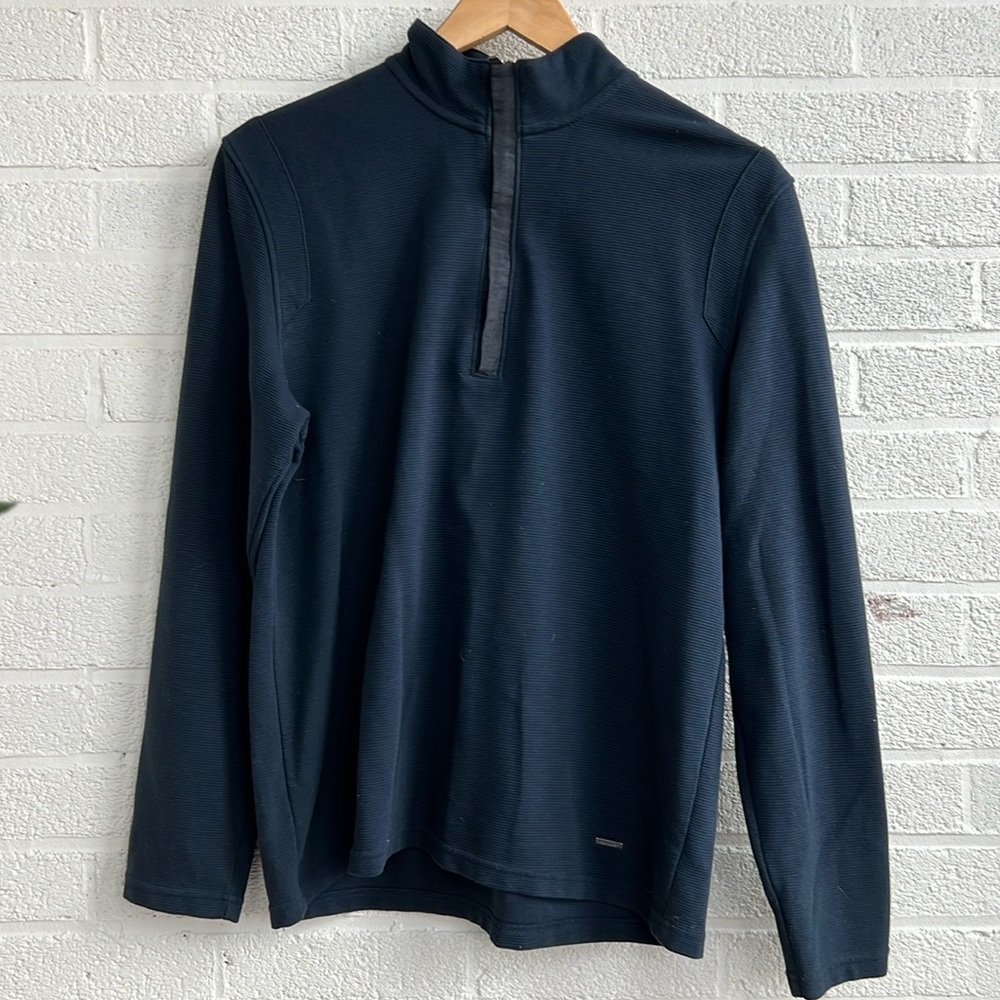 Quarter Zip Cotton Blend